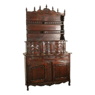 19th Century French Neo Rustique Louis XV Style Vaisselier For Sale