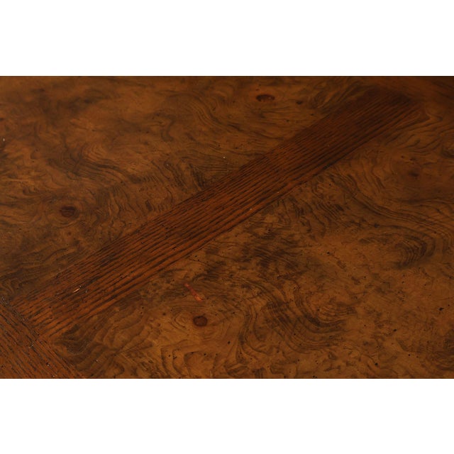 Baker Furniture Company Burl Wood Long Bombe Dresser For Sale - Image 12 of 18