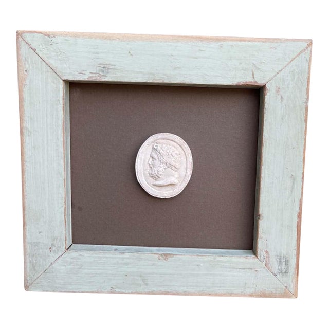 Classical Framed Grand Tour Intaglios in 1880s Pine Frame For Sale