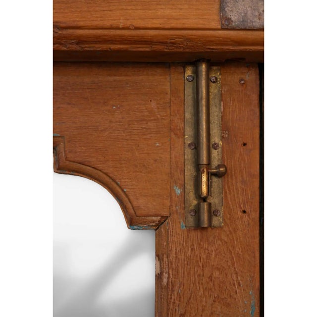 Transom Double Door With Mirrored Glass For Sale - Image 11 of 11