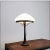 Wear consistent with age and use Art Deco - desk lamp - vintage Measures : Ø 29cm H:45cm Material : Bronze - opaline glass...