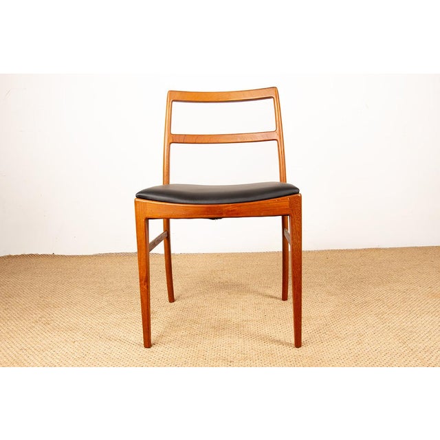 Vintage Danish Model 430 Chairs in Teak and New Leather by Arne Vodder for Sibast, 1960, Set of 4, in Flawless conditions....