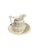 Ceramic Vintage Victorian Style Iridescent Luster Glazed White Ceramic Pitcher and Basin - A Set For Sale - Image 7 of 12