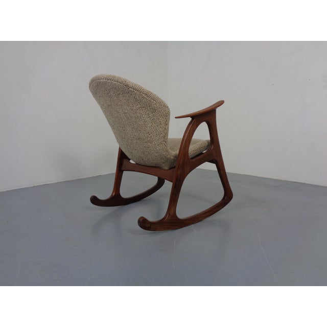 Teak Rocking Chair by Aage Christiansen for Erhardsen & Andersen, Denmark, 1960s For Sale - Image 11 of 18