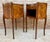 Pair of French Marquetry Bedside Tables with Drawer and Cabinet, 1940s For Sale - Image 11 of 13