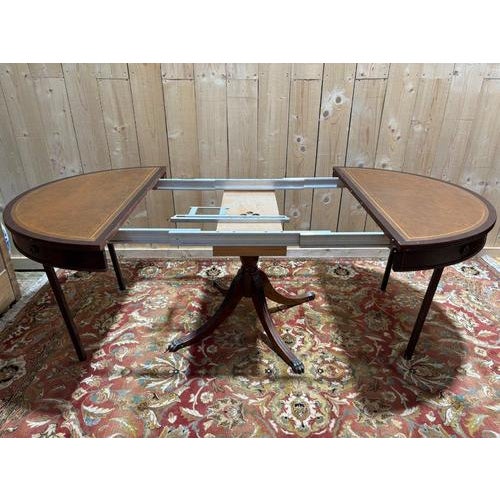 English-Style Drum Dining Table For Sale - Image 5 of 12