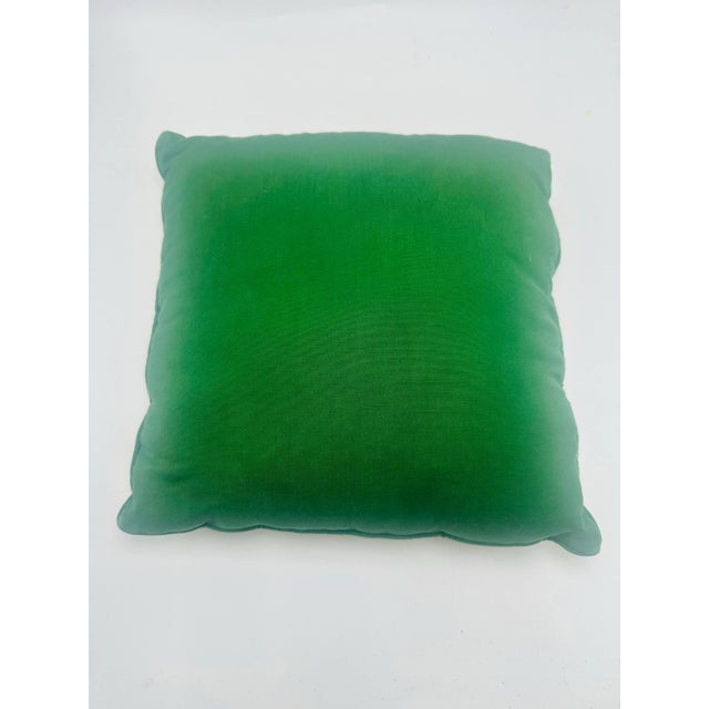 1970s Vintage Hand Stitched Needlepoint Pillow For Sale - Image 5 of 6