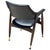 Mid 20th Century Mid-Century Modern Sculptural Walnut Barrel Back Armchair W/ Brass Accents For Sale - Image 5 of 6