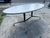 Metal Vintage Oval Conference Table with Herman Miller Attributed Aluminum Segmented Base For Sale - Image 7 of 11