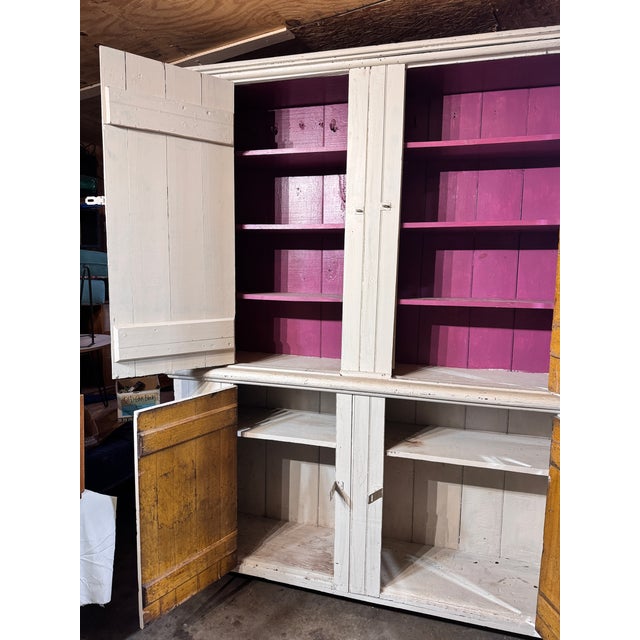 Wood 1800’s Vermont Farmhouse Cupboard For Sale - Image 7 of 7