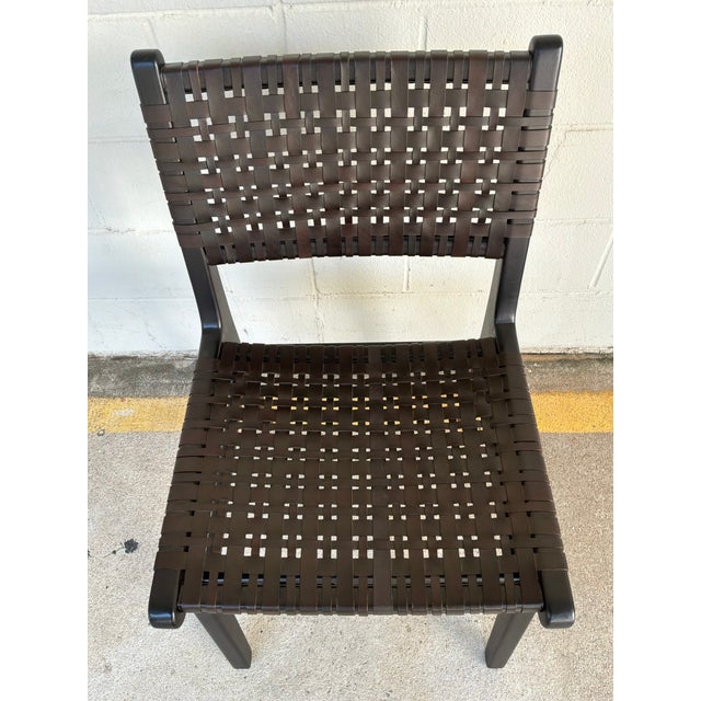 Made Goods Made Goods Co Percy Leather Dining Chair For Sale - Image 4 of 6