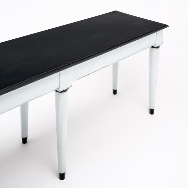 Wood French Painted Console Table For Sale - Image 7 of 9