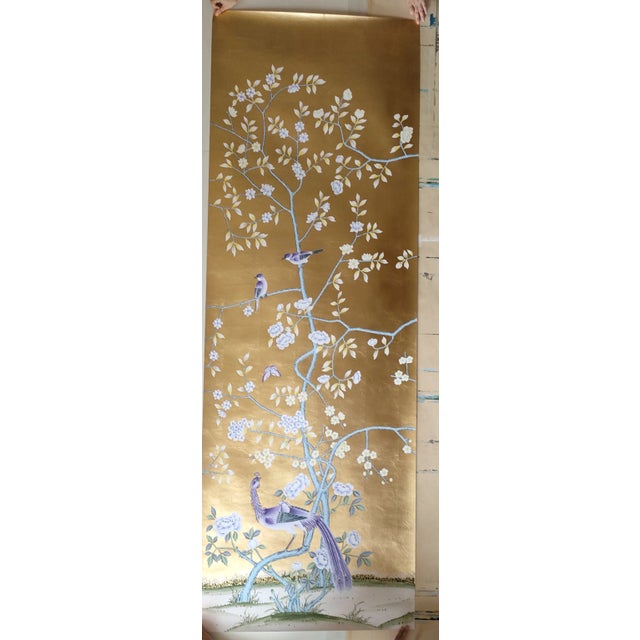 If you love the look of De Gournay wallpaper but not the price , this is for you. The listed price is for 5 panels of 36"...