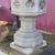 Brass Antique Gothic Hardstone, Brass, Oak & Wrought Iron Baptismal With Boom 19thC For Sale - Image 8 of 17