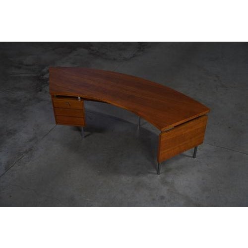 Wood Boomerang Desk from Pander, Netherlands, 1968 For Sale - Image 7 of 18