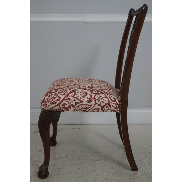 Chippendale Set of 6 Mahogany Chippendale Style Dining Chairs For Sale - Image 3 of 18