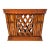 Vintage Handcrafted Bamboo & Rattan Lattice Storage Basket – Chinoiserie / Coastal For Sale