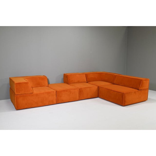Orange COR Trio Sectional Sofa, 1970s, Set of 9 For Sale - Image 6 of 18