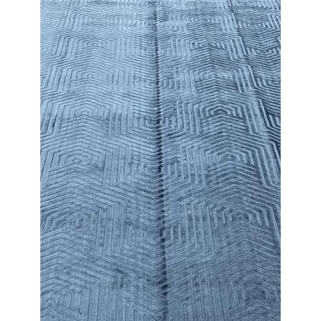 Beautiful handloom rug. Made of viscose & cotton with very modern design and colors, this extremely gorgeous rug is an...