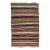 1960s Vintage Turkish Kilim Multicolor Handmade Stripes Wool Rug For Sale
