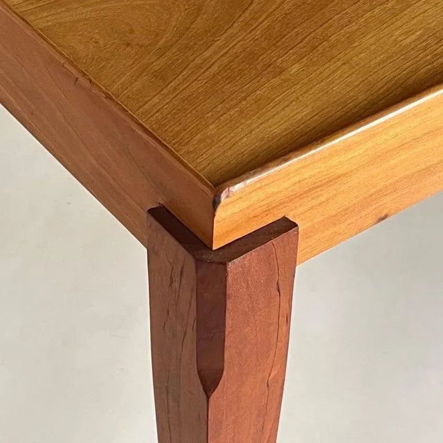 Gio Ponti Mid 20th Century Pair of Chic Italian Blond Ash End Tables in the Style of Gio Ponti For Sale - Image 4 of 6