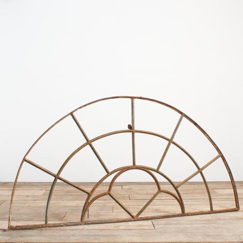 Reclaimed Cast Iron Window Frame For Sale - Image 6 of 6