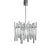 Chandelier with 36 Ice Glass Pieces from Kinkeldey For Sale
