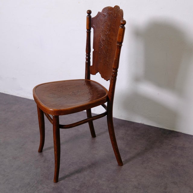 Brown Antique Chair in Bent Beech Wood from Jacob & Josef Kohn, 1890s For Sale - Image 8 of 18