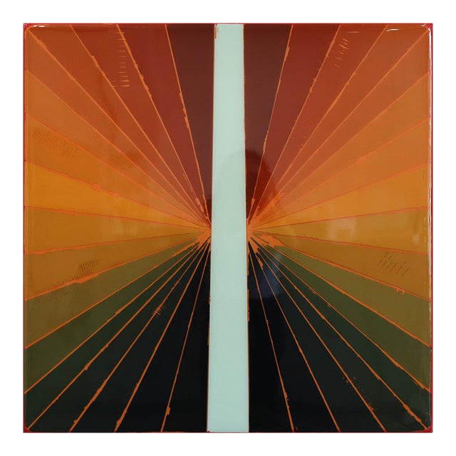 Wiggle Room 42 - Original Minimalist Abstract Acrylic and Resin Art on Wood Panel For Sale