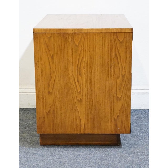 Dixie Furniture Campaigner Collection Walnut 24" Two Drawer Nightstand 767-621 For Sale - Image 12 of 14