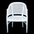 Faux Bamboo and Cane White Barrel Chair For Sale - Image 4 of 4