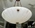 Vintage Directoire Style French Alabaster Pendant Chandelier For Sale - Image 9 of 17