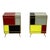 Metal Stained Glass Bedside Tables, 1980s, Set of 2 For Sale - Image 7 of 7