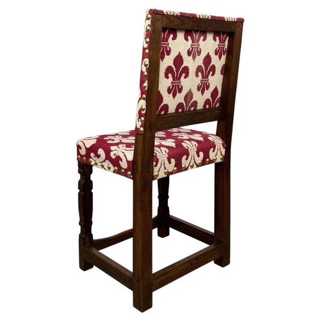 Gold Antique English Oak Dining Chairs, Set of 14 For Sale - Image 8 of 11