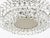 Large Austrian Nickel Chandelier with Diamond-Shaped Crystals from Bakalowits & Söhne, 1960s For Sale - Image 8 of 11