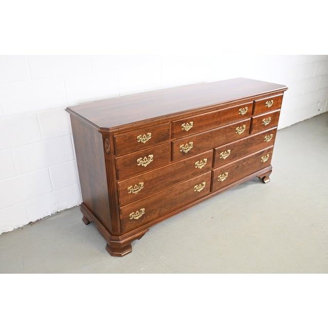 Ethan Allen Georgian Court Cherry Dresser For Sale In Las Vegas - Image 6 of 13