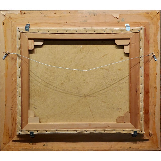 Gabriel Marc Ferro -Hazy Shade of Winter at a French Railroad Station-Oil Painting For Sale - Image 10 of 11