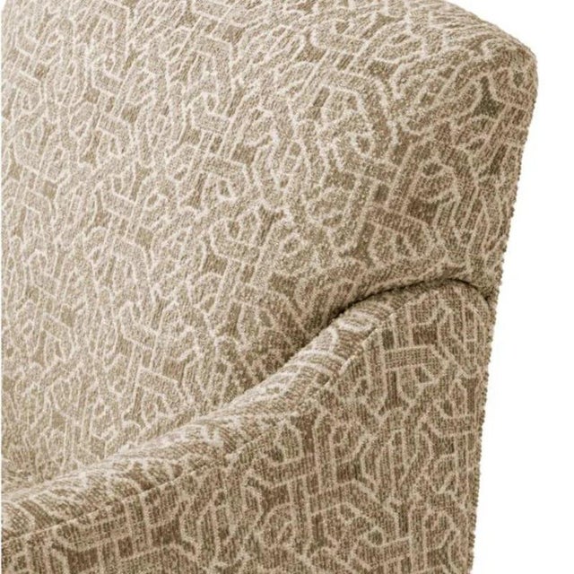 Beige Beige Jacquard Lounge Chairs, Set of 2 For Sale - Image 8 of 12
