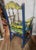 1960s Bespoke Louis XVI Style Accent Armchair – Custom Van Gogh "Irises" Decoupage & Jewel-Toned Statement Seating For Sale - Image 5 of 5