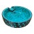 Mid Century Modern Ceramic Turquoise Ashtray Bowl by Bitossi, C. 1960's For Sale