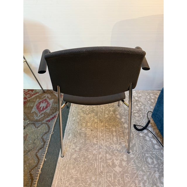 2010s Hightower Modernist Stackable Arm Chairs, Set of Three For Sale - Image 5 of 12