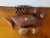 Folk Art Vintage Monkey Pod Wood Bowl With 6 Pieces of Fruit & Vegetables, Made in Hawaii For Sale - Image 3 of 4