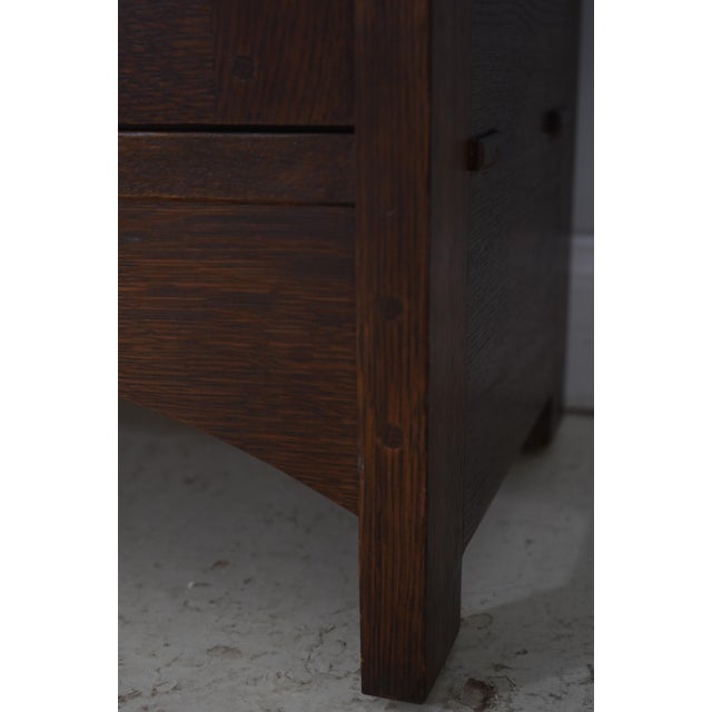Mission Oak Arts & Crafts Stickley Bookcase For Sale - Image 9 of 16