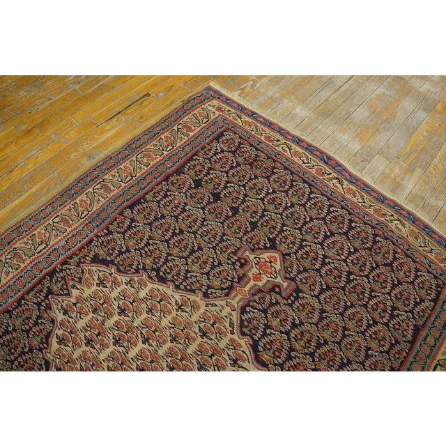 19th Century W. Persian Senneh Kilim ( 4'3" x 5'10" - 103 x 178 ) For Sale - Image 4 of 12