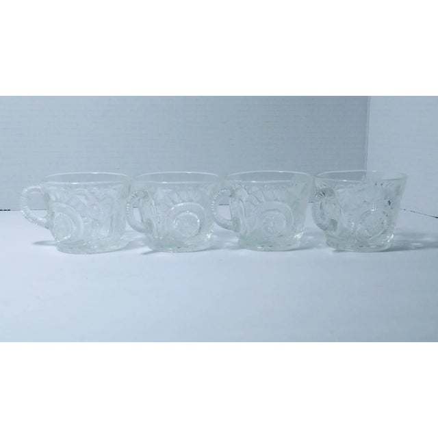 1900s Eapg Imperial Glass Amelia Clear Punch Cups - Set of 4 For Sale - Image 6 of 6