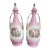 Antique Austrian Carl Larsen “Ruby & Emerald” Pink Porcelain Lidded Urn Vases – Pair, Circa 1900 For Sale
