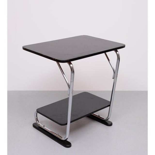Bauhaus Bauhaus Chrome Tube Tray Table, Germany, 1930s For Sale - Image 3 of 11