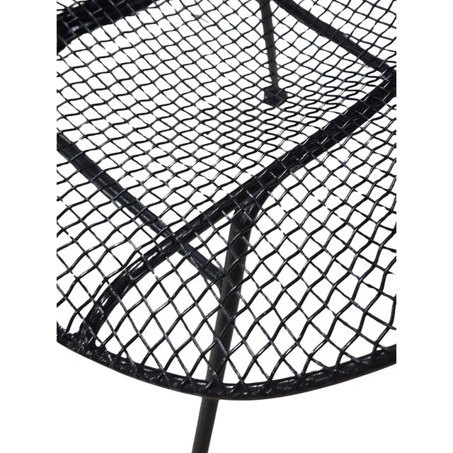 1950s Mid Century Russell Woodard "Sculptura" Wire Patio Armchair For Sale - Image 15 of 17