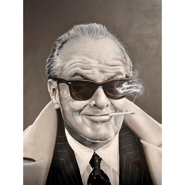 Frank Guitjens, Jack Nicholson, 2017, Oil on Canvas For Sale - Image 9 of 9