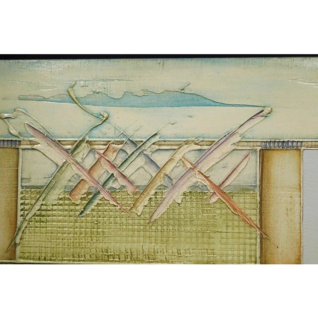 Enrico Embroli ""Tab X Series #52" Original Painting on Canvas Hand Signed For Sale In Denver - Image 6 of 9